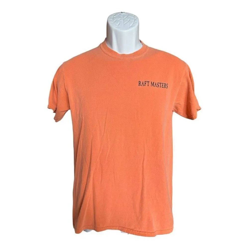 Mens Comfort Colors Raft Masters Clear Creek Colorado Graphic Tee Shirt - Sz S